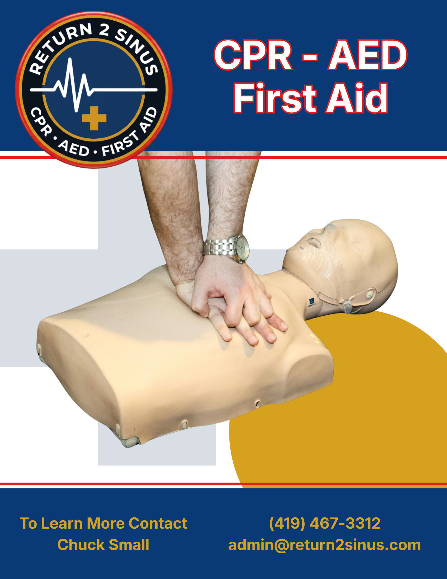 Return 2 Sinus free CPR, AED, and First Aid eBook cover